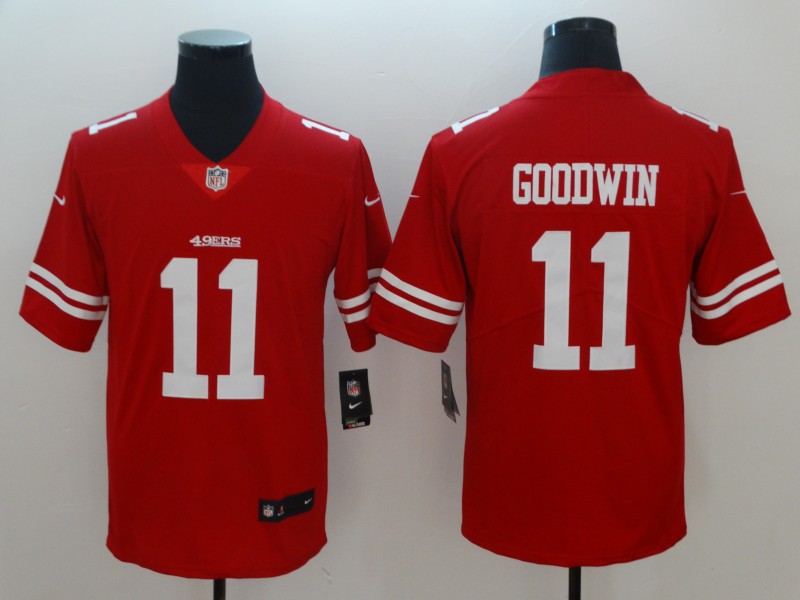 Men's San Francisco 49ers Marquise Goodwin #11 Red Jersey